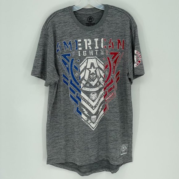 American Fighter Other - AMERICAN FIGHTER Grey Mens T-Shirt